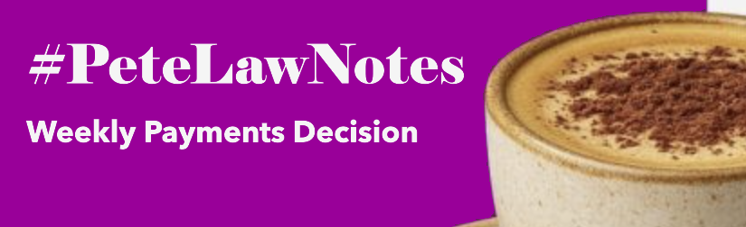#51 – Claimant Not Entitled to Both WC Payments and CTP Payments for Same Period