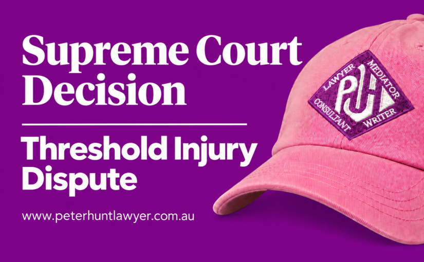 Supreme Court Clarifies Scope of Threshold Injury Dispute